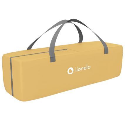 Lionelo - Kinder-Reisebett SVEN PLUS grau/gelb