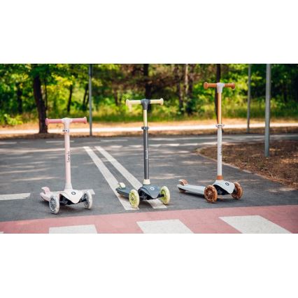 Lionelo - Kinder-Scooter JESSY 3xAA rosa