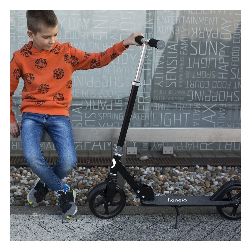 Lionelo - Kinder-Scooter LUCA schwarz