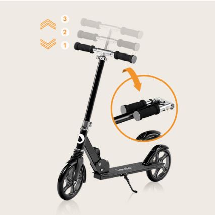 Lionelo - Kinder-Scooter LUCA schwarz