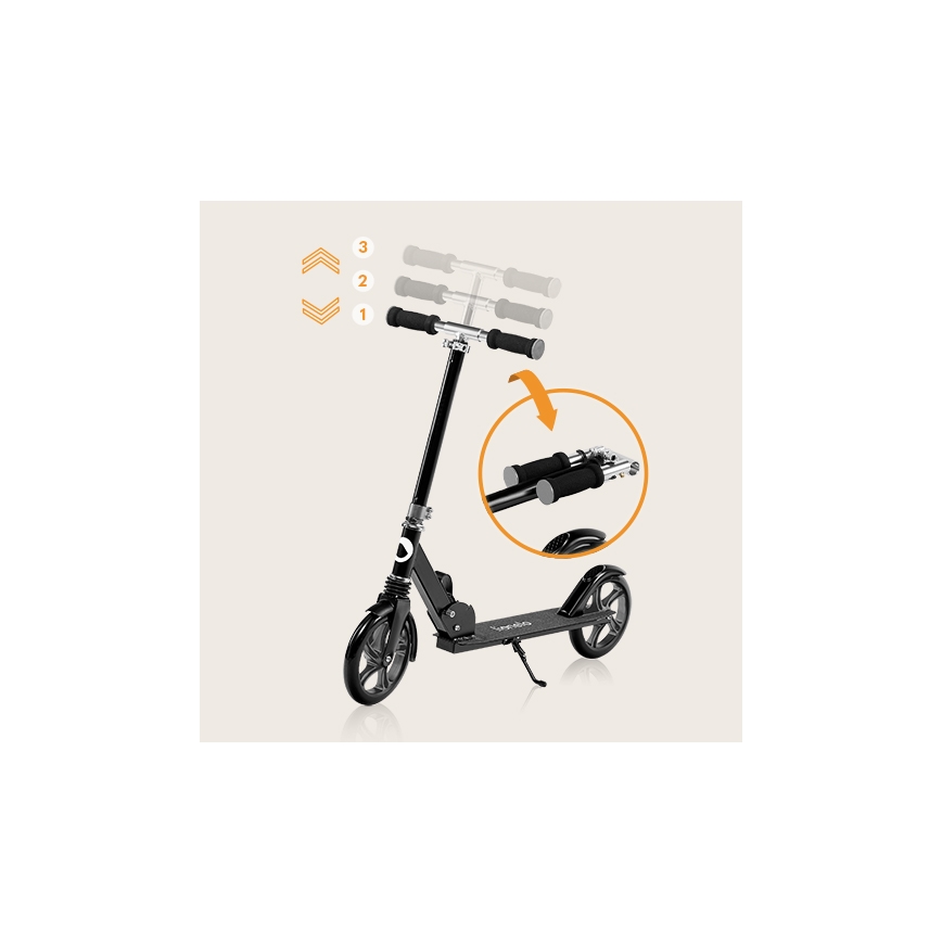 Lionelo - Kinder-Scooter LUCA schwarz