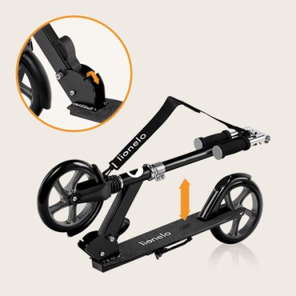 Lionelo - Kinder-Scooter LUCA schwarz
