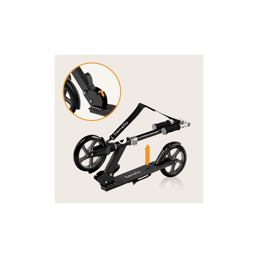 Lionelo - Kinder-Scooter LUCA schwarz