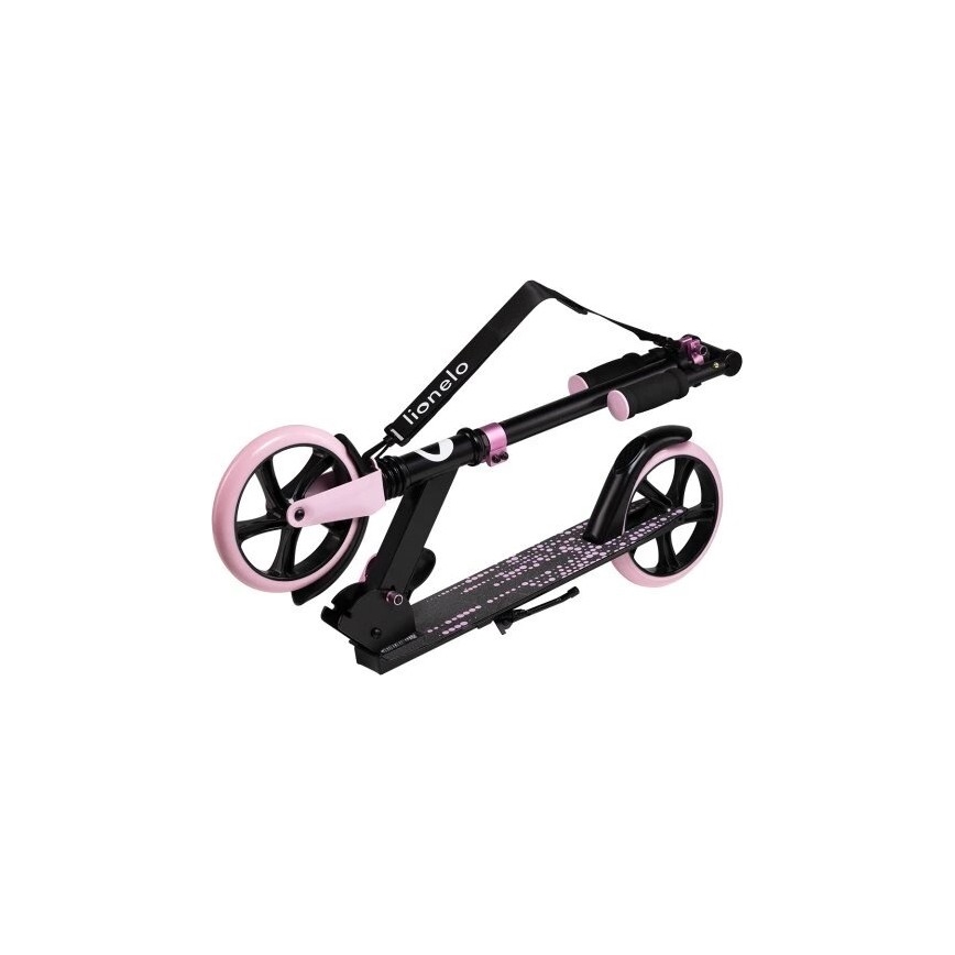 Lionelo - Kinder-Scooter LUCA schwarz/rosa