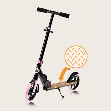 Lionelo - Kinder-Scooter LUCA schwarz/rosa