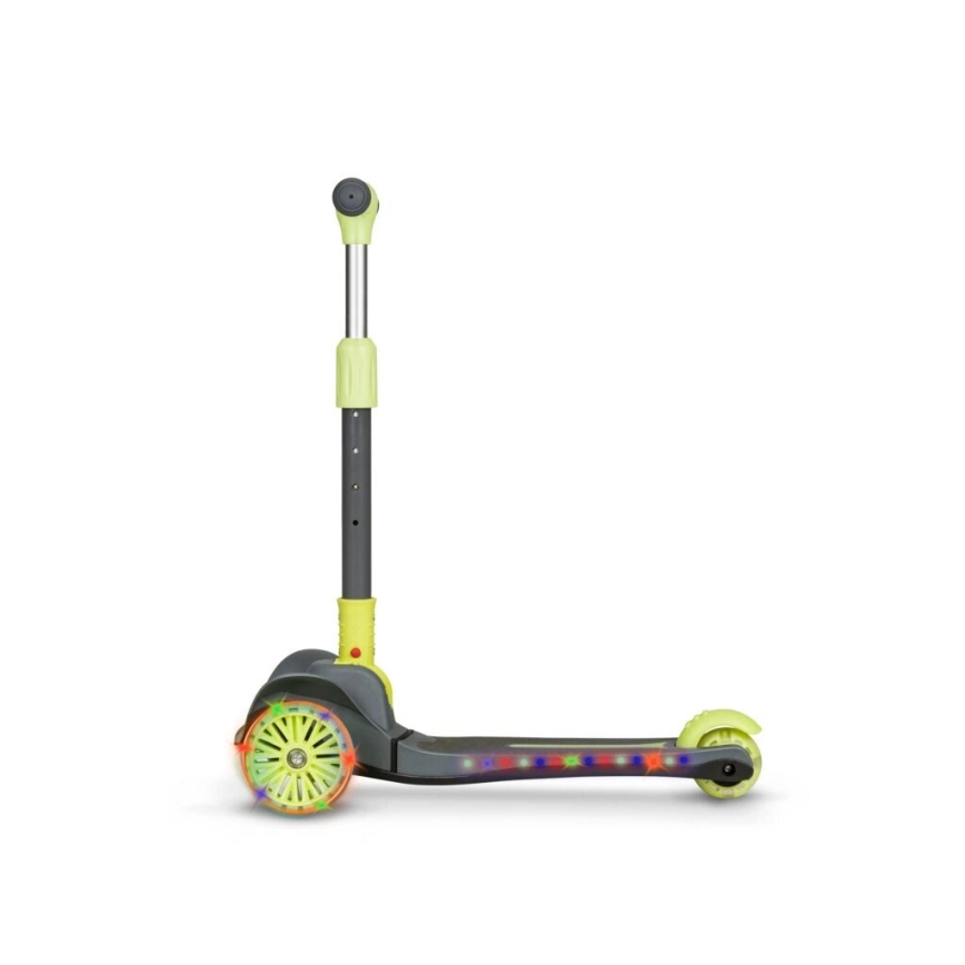 Lionelo - Kinder-Scooter TIMMY 3xAA grün/grau