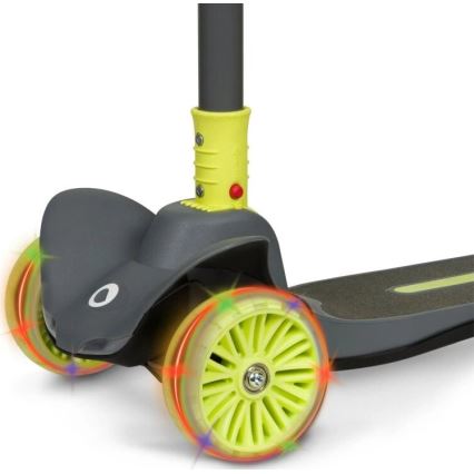Lionelo - Kinder-Scooter TIMMY 3xAA grün/grau