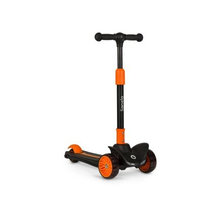 Lionelo - Kinder-Tretroller TIMMY 3xAA orange/schwarz