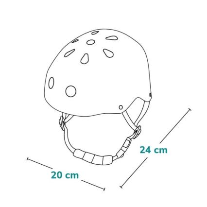 Lionelo - Kinderhelm HELMET Weiß