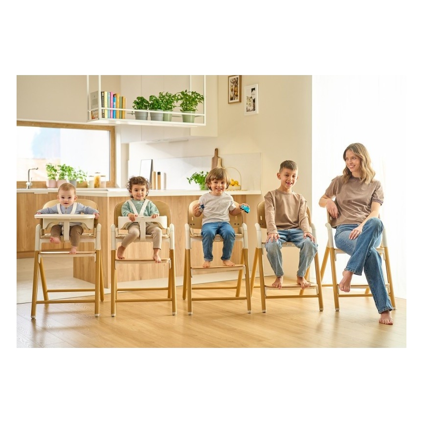 Lionelo - Kinderhochstuhl 3-in-1 CELIA Grey Wood