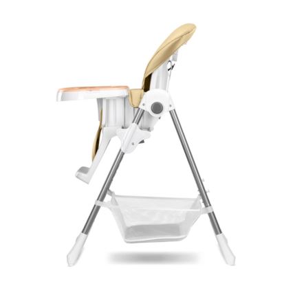 Lionelo - Kinderhochstuhl LINN PLUS weiß/beige