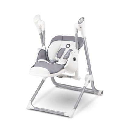 Lionelo - Kinderhochstuhl NILES Grau 4xAA