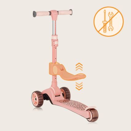 Lionelo - Kinderroller 2-in-1 FRANKY rosa