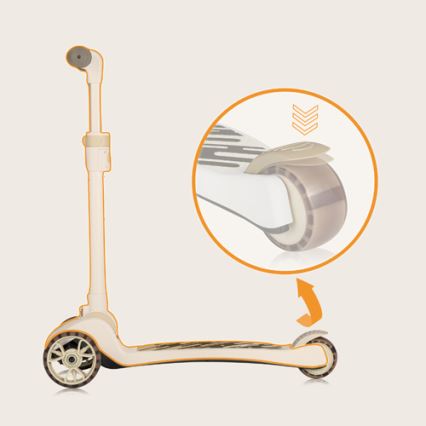 Lionelo - Kinderroller 2-in-1 FRANKY weiß/beige