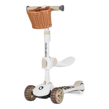 Lionelo - Kinderroller 2in1 FRANKY weiß/beige