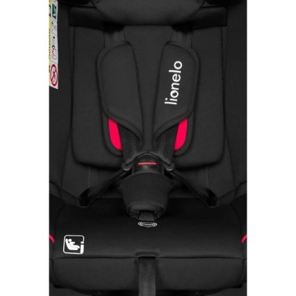 Lionelo - Kindersitz AART i-Size 40-150 cm schwarz/rot