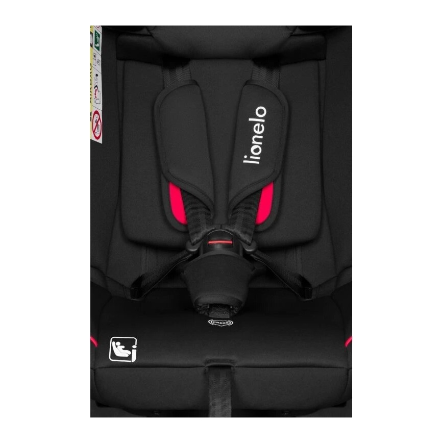 Lionelo - Kindersitz AART i-Size 40-150 cm schwarz/rot
