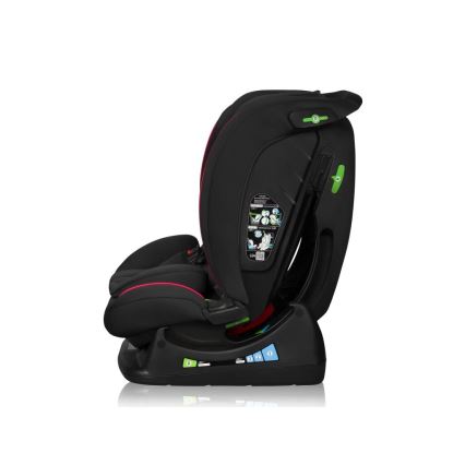 Lionelo - Kindersitz AART i-Size 40-150 cm schwarz/rot