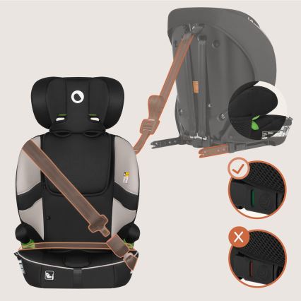 Lionelo - Kindersitz BILLY i-Size 76-150 cm Beige Latte