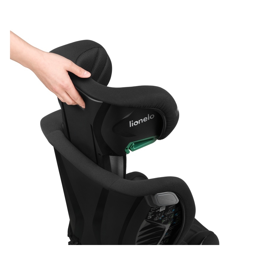 Lionelo - Kindersitz IGO i-Size 100-150 cm Carbon-Schwarz