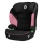 Lionelo - Kindersitz LARS i-Size für 100–150 cm, Schwarz/Rosa