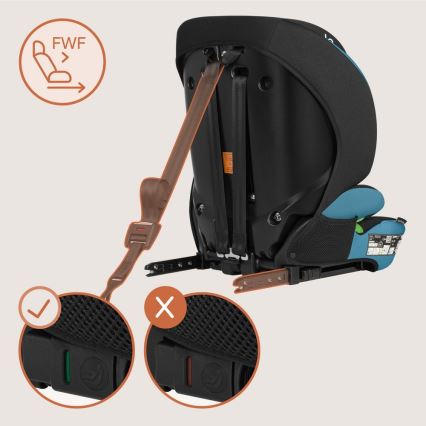 Lionelo - Kindersitz LEVI FIX i-Size 76-150 cm Kobaltblau