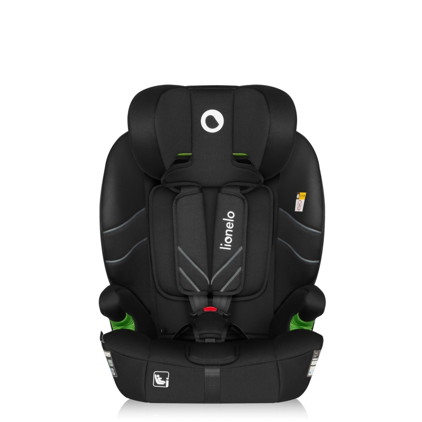 Lionelo - Kindersitz LEVI FIX i-Size 76-150 cm Schwarz Carbon