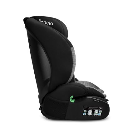 Lionelo - Kindersitz LEVI i-Size 76-150 cm Schwarz Grau