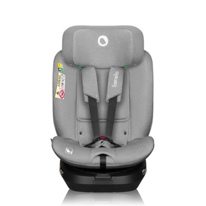 Lionelo - Kindersitz mit drehbarer Basis BRAVE i-Size 40-150 cm Grey Stone