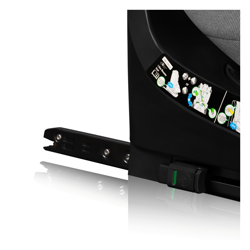 Lionelo - Kindersitz mit drehbarer Basis BRAVE i-Size 40-150 cm Grey Stone