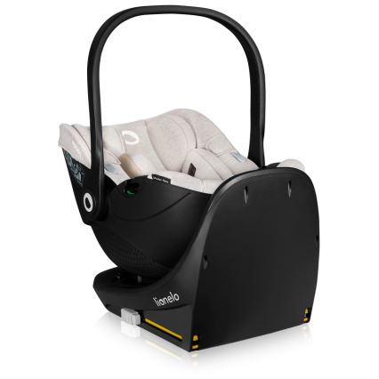 Lionelo - Kindersitz MOXIE SET i-Size mit drehbarer Basis 40-87 cm Sandbeige