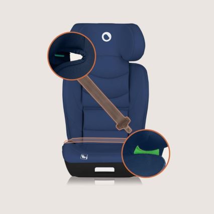 Lionelo - Kindersitz NEAL i-Size 100-150 cm Navyblau