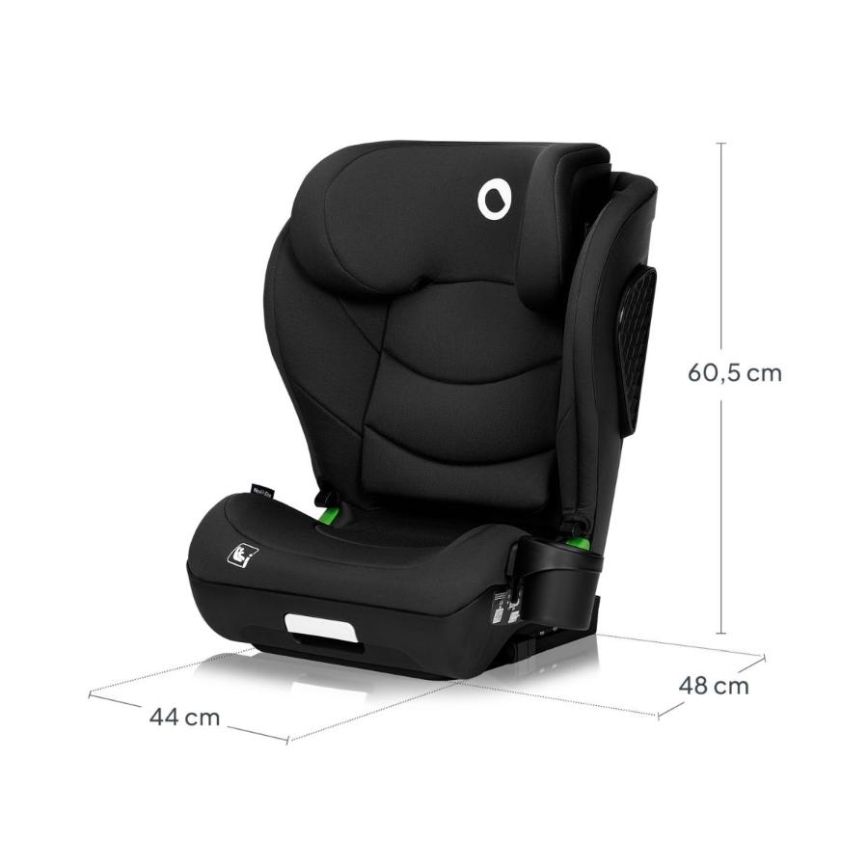 Lionelo - Kindersitz NEAL i-Size 100-150 cm Schwarz Carbon