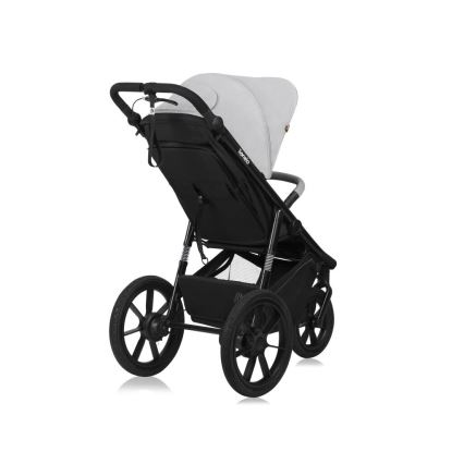 Lionelo - Kinderwagen AZURA schwarz/grau