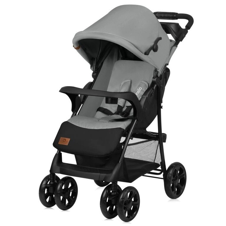 Lionelo - Kinderwagen EMMA PLUS grau/schwarz