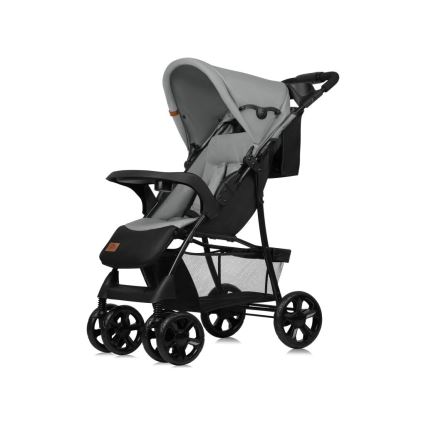 Lionelo - Kinderwagen EMMA PLUS grau/schwarz
