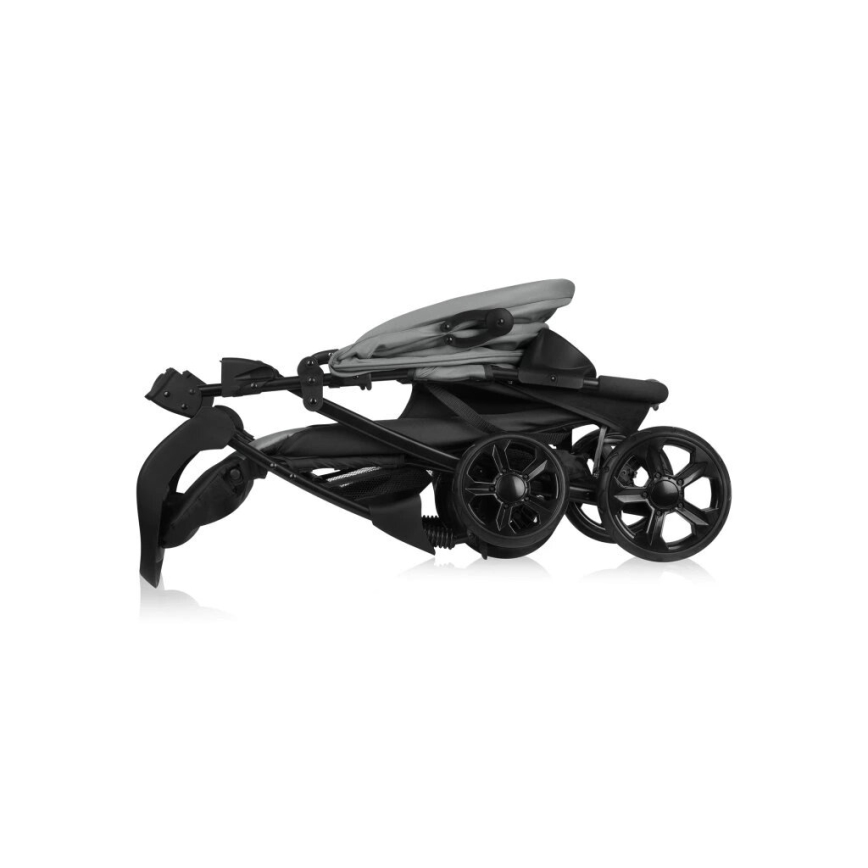 Lionelo - Kinderwagen EMMA PLUS grau/schwarz