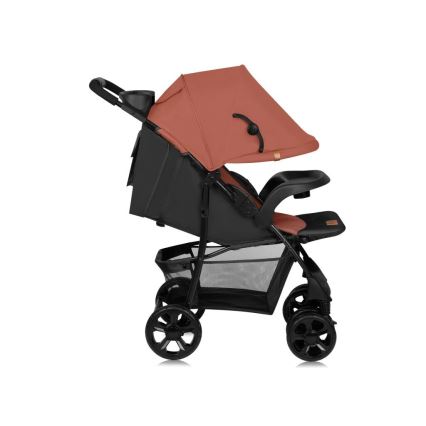 Lionelo - Kinderwagen EMMA PLUS ziegelrot/schwarz