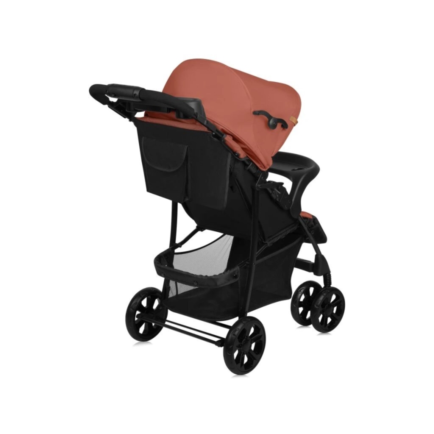 Lionelo - Kinderwagen EMMA PLUS ziegelrot/schwarz