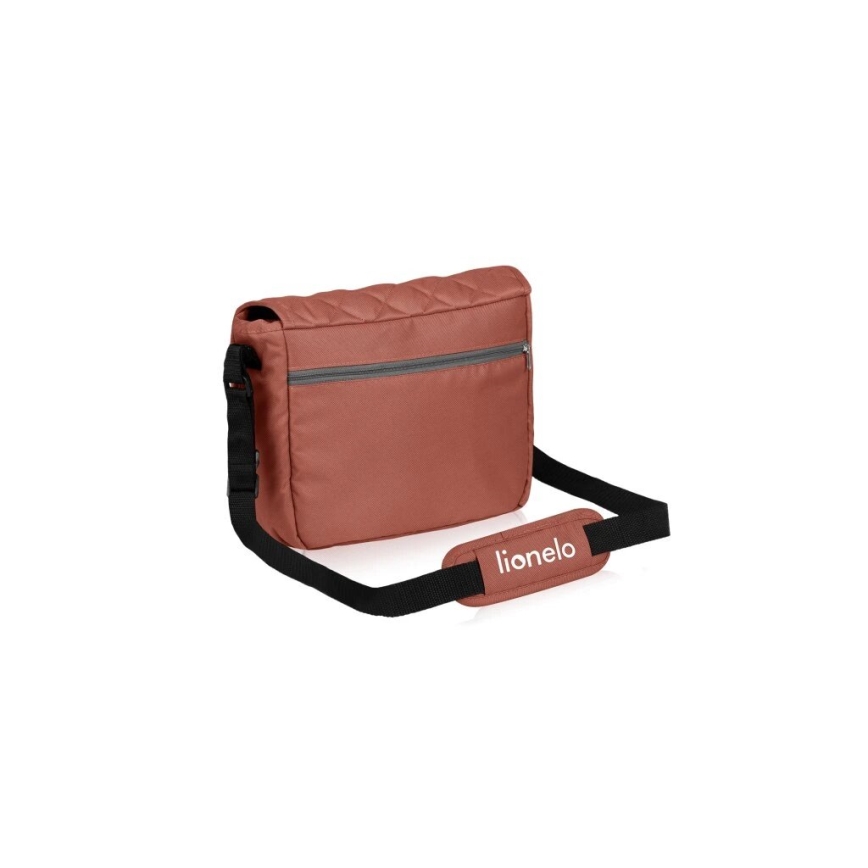 Lionelo - Kinderwagen EMMA PLUS ziegelrot/schwarz