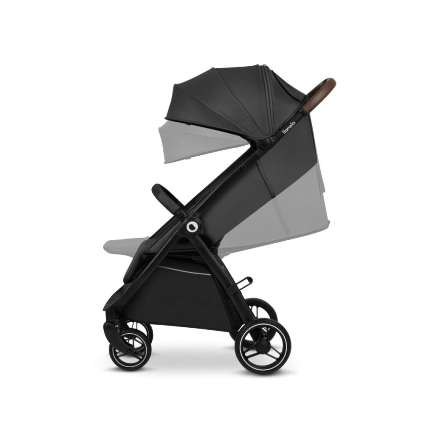 Lionelo - Kinderwagen INGRID dunkelgrau/schwarz