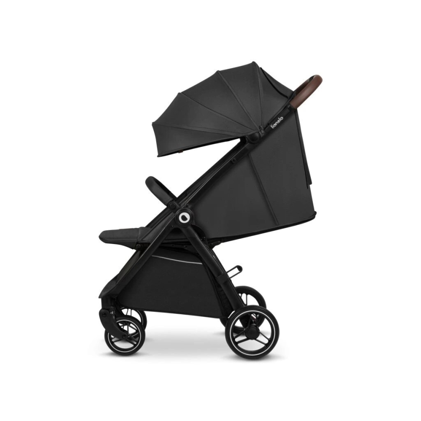 Lionelo - Kinderwagen INGRID dunkelgrau/schwarz