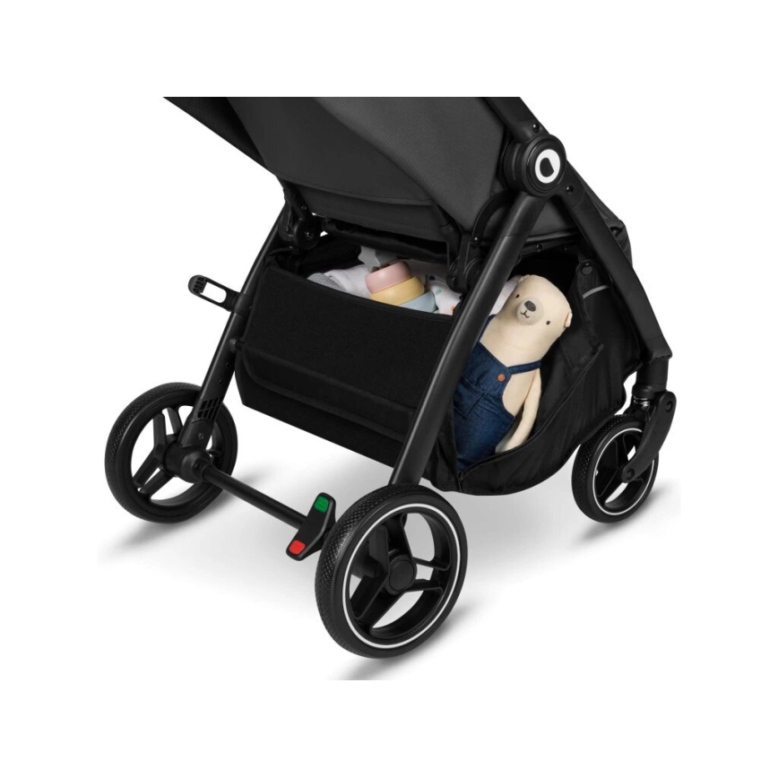 Lionelo - Kinderwagen INGRID dunkelgrau/schwarz