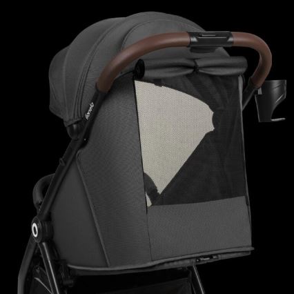 Lionelo - Kinderwagen INGRID dunkelgrau/schwarz