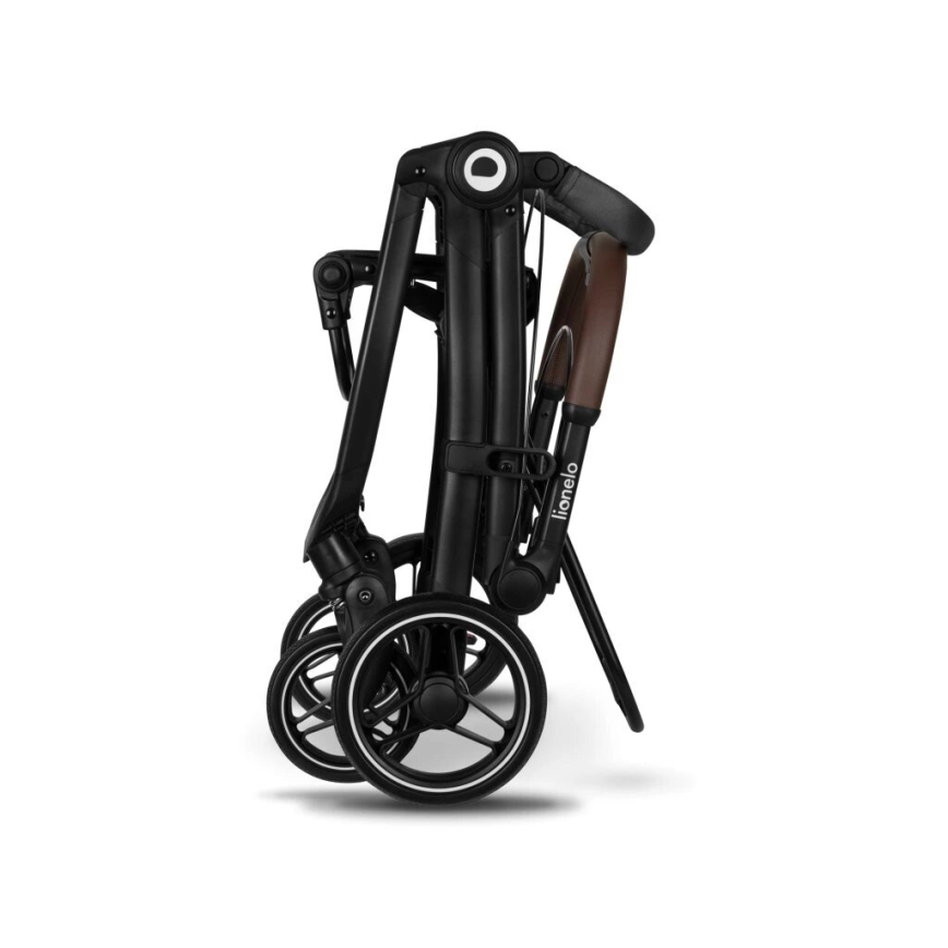 Lionelo - Kinderwagen INGRID dunkelgrau/schwarz
