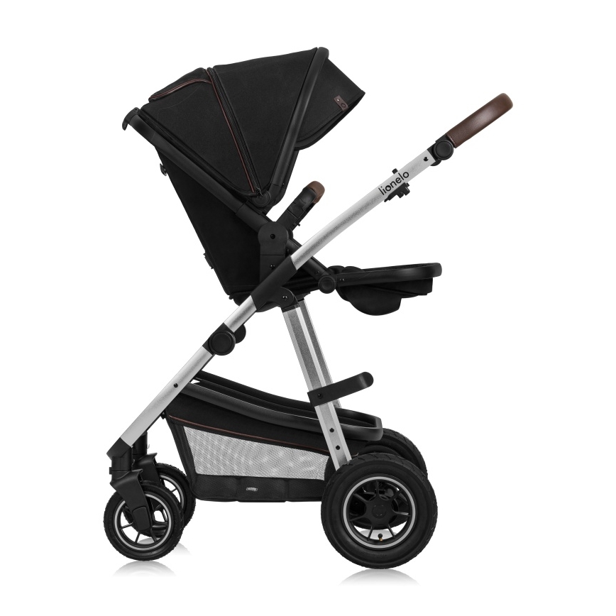 Lionelo - Kombi-Kinderwagen 2-in-1 AMBER Black Silver