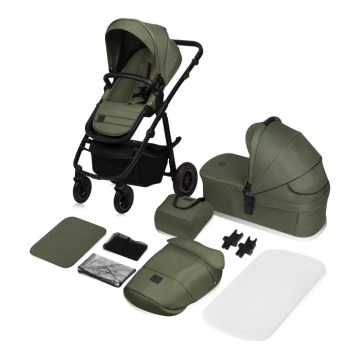 Lionelo - Kombi-Kinderwagen 2-in-1 AMBER PLUS Green Forest