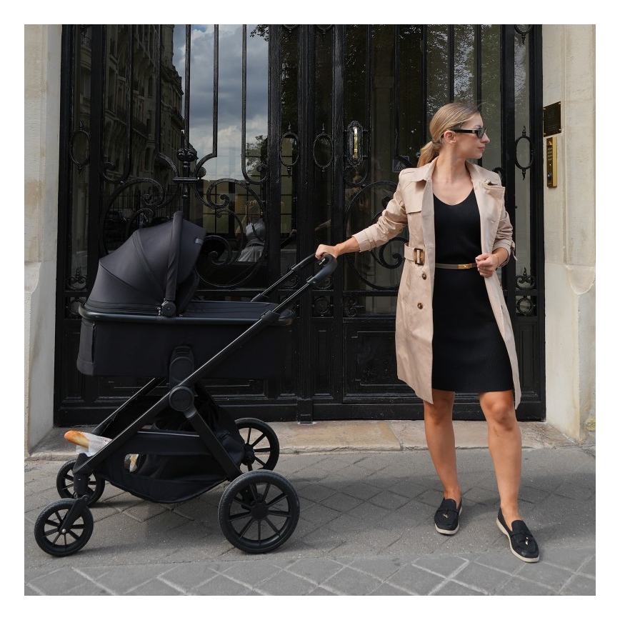 Lionelo - Kombi-Kinderwagen 2-in-1 LAYLA Black Onyx