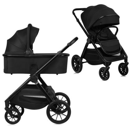Lionelo - Kombi-Kinderwagen 2-in-1 LAYLA Black Onyx