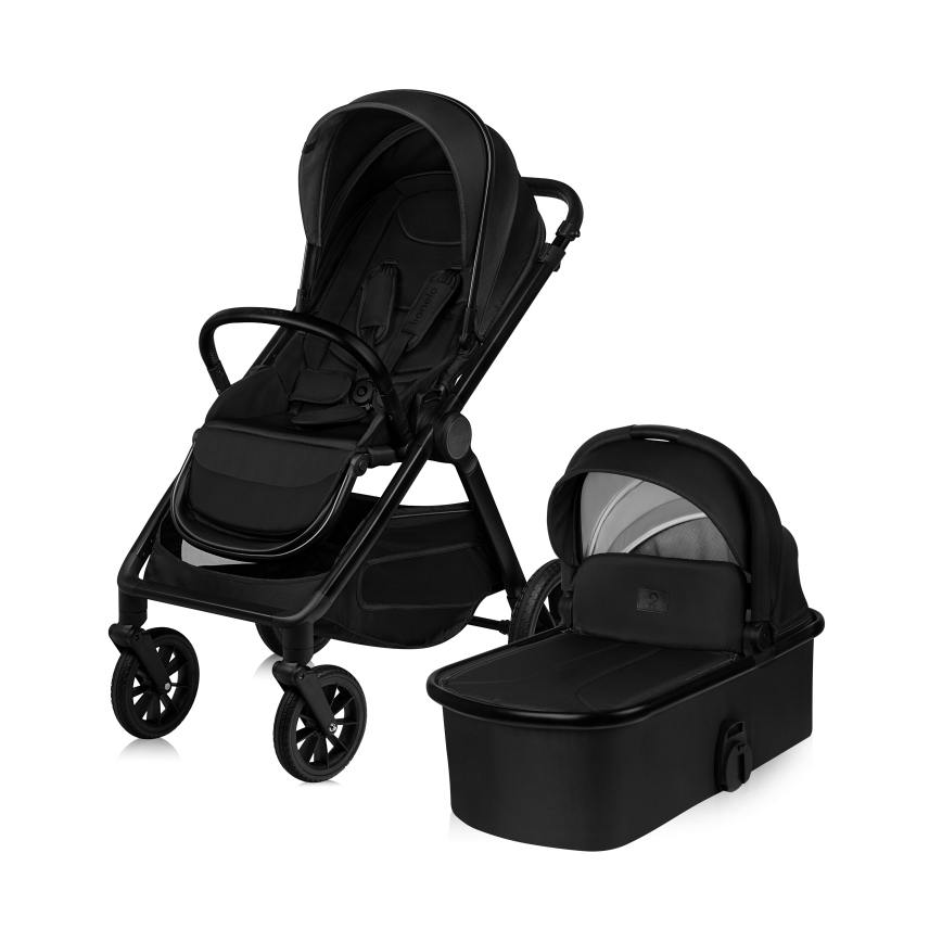 Lionelo - Kombi-Kinderwagen 2-in-1 LAYLA Black Onyx